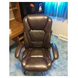 Serta Brown Faux Leather Office Chair