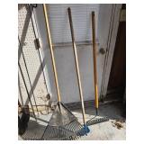 Two Rakes and One Hoe Set