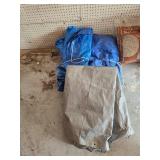 Blue and Gray Tarps
