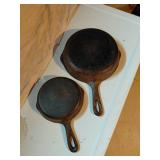 6.5in and 9in Cast Iron Skillets