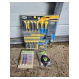 Tool Set with Screwdriver and Tape Measure
