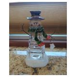 Snowman Figurine with Lantern