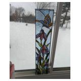 Stained Glass Floral Panel Display