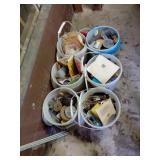 6 Buckets of Assorted Tools and Hardware