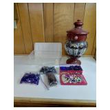 Decorative Marbles and Lantern Lot