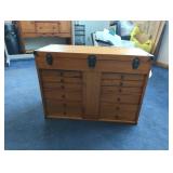Wooden Tool Chest With Drawers