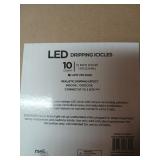 LED Dripping Icicles, 10 Count