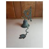 Decorative Brass Bell with Floral Motif