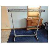 Metal Garment Rack with Grid Top