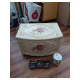 Decorative Chest with Brooches & Items