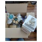 Box Lot of Figurines and Decor Items