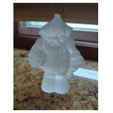 Frosted Glass Figurine of a Gnome