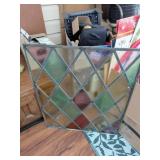 Stained Glass Diamond Panel Window