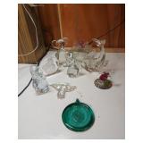 Glass Figurines and Disc