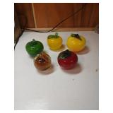 Glass Fruit Sculptures
