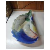 Multicolored Glass Art Bowl
