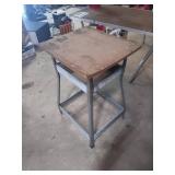 Folding Metal Workbench with Ruler Top