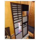 Over the door Mirrored Jewelry Cabinet