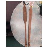 Two Leather Rifle Slings