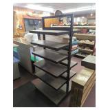 Metal Shelving Unit with Six Shelves
