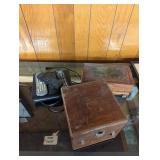 Wooden Boxes and DVD Player Lot