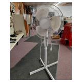 Adjustable White Pedestal Fan