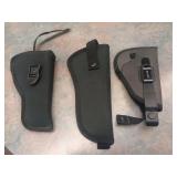 Three Pistol Holsters