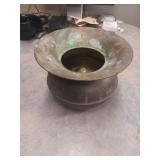 Copper spittoon