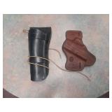 Black and Brown Leather Gun Holsters