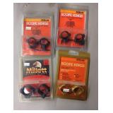 Millett Scope Rings Lot of Four