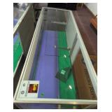 Glass Display Case with Storage