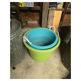 Two Plastic Buckets