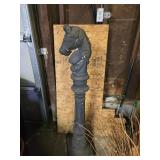 Concrete Horse Head Post