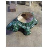 Green Ceramic Turtle Planter