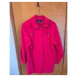 London Fog Red Hooded Jacket