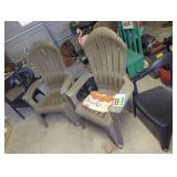 4 Plastic Patio Chairs