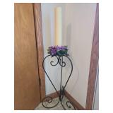 Black Wrought Iron Candle Holder