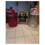 Decorative Jars and Storage Box