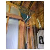 Plastic Garden Rake with Metal Handle