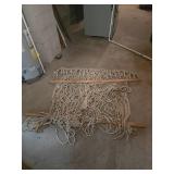 Cotton Rope Hammock with Wooden Bars