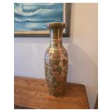 Decorative Gold Crackle Finish Vase