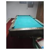 Slate Pool Table in Basement
