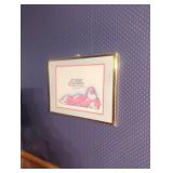 Framed Josie Art Print in Gold Frame