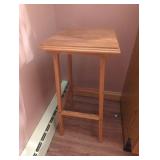 Wooden Side Table with Square Top