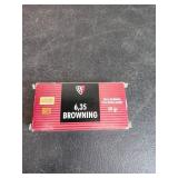 Fiocchi 6.35 Browning Ammo Box