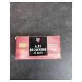 Fiocchi 6.35 Browning Ammunition