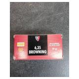 Fiocchi 6.35 Browning Ammunition Box