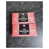 Fiocchi 7.65 Browning Ammo, 2 Boxes