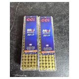 Two Boxes of CCI .22 LR Mini Mag Ammunition