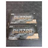 Two Boxes of CCI Blazer 9mm Ammo